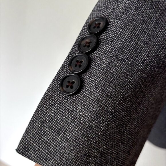 Brooks Brothers MILANO Sport Coat 46R Reda Wool Textured Blazer Suit Jacket - Picture 12 of 13